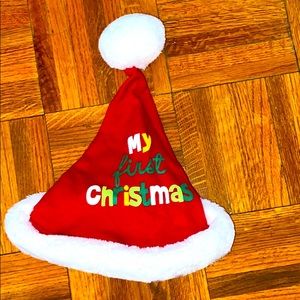 My First Christmas Santa Hat
